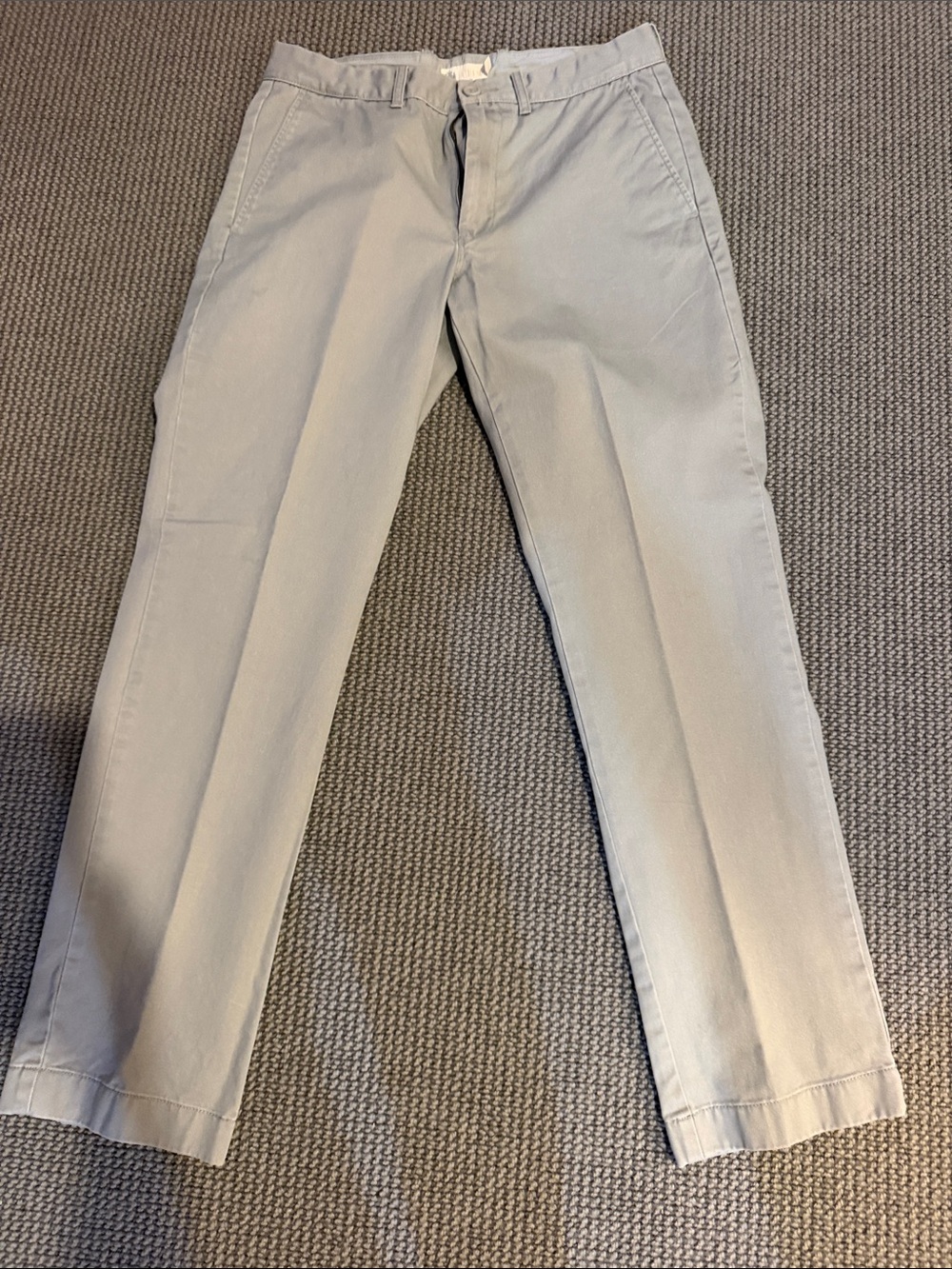 J Crew Men's Light Gray Casual Chino Pants 30x30